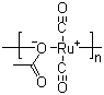 Acetatodicarbonylruthenium polymer molecular structure (CAS 26317-70-4)
