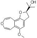 structure of CAS# 263249-77-0, (2R)-2,3-Dihydro-5-methoxy-alpha,alpha-dimethylfuro[2,3-g][3]benzoxepin-2-methanol