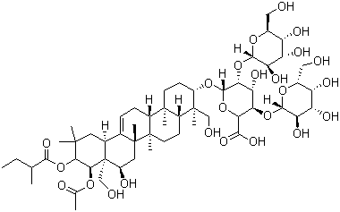 structure of CAS# 26339-90-2, 七叶皂苷 Ib