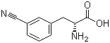 D-3-氰基苯丙氨酸分子结构 (CAS 263396-43-6)