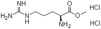 L-精氨酸甲酯二盐酸盐分子结构 (CAS 26340-89-6)