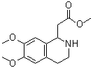 1,2,3,4-四氢-6,7-二甲氧基-1-异喹啉乙酸甲酯分子结构 (CAS 263570-28-1)