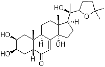 旌节花甾酮 D分子结构 (CAS 26361-67-1)