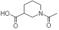 structure of CAS# 2637-76-5, 1-乙酰基-3-哌啶甲酸