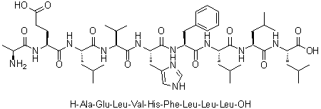 CAS # 263766-35-4, L-Alanyl-L-alpha-glutamyl-L-leucyl-L-valyl-L-histidyl-L-phenylalanyl-L-leucyl-L-leucyl-L-leucine, MAGE-A3 (114-122)