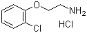 2-(2-氯苯氧基)乙胺盐酸盐分子结构 (CAS 26378-54-1)