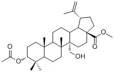 CAS 登录号：263844-80-0, 3-乙酰氧基-27-羟基-20(29)-流明-28-羧酸甲酯