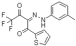4,4,4-三氟-1-(2-噻吩基)-1,2,3-丁三酮 2-[(3-甲基苯基)腙]分子结构 (CAS 263890-70-6)