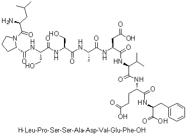 CAS # 263902-16-5, L-Leucyl-L-prolyl-L-seryl-L-seryl-L-alanyl-L-alpha-aspartyl-L-valyl-L-alpha-glutamyl-L-phenylalanine