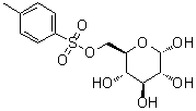 alpha-D-吡喃葡萄糖 6-(4-甲基苯磺酸酯)分子结构 (CAS 26391-80-0)