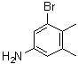 3-溴-4,5-二甲基苯胺分子结构 (CAS 264194-28-7)