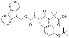 Fmoc-Tyr(tBu)-Aib-OH分子结构 (CAS 2645414-22-6)