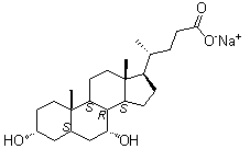 structure of CAS# 2646-38-0, 鹅去氧胆酸钠