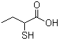 structure of CAS# 26473-48-3, 2-Mercaptobutyric acid