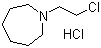 structure of CAS# 26487-67-2, 1-(2-Chloroethyl)azepane hydrochloride