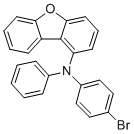 N-(4-溴苯基)-N-苯基二苯并呋喃-1-胺分子结构 (CAS 2651976-90-6)