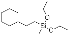辛基甲基二乙氧基硅烷分子结构 (CAS 2652-38-2)