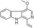 CAS 登录号：26585-13-7, Dehydrocrenatine, 1-乙烯基-4-甲氧基-9H-吡啶并[3,4-b]吲哚