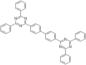 4,4'-双[2-(4,6-二苯基-1,3,5-三嗪)]-1,1'-联苯分子结构 (CAS 266349-83-1)
