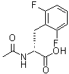 structure of CAS# 266360-56-9, N-Acetyl-2,6-difluoro-D-phenylalanine