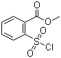 structure of CAS# 26638-43-7, Methyl 2-(chlorosulfonyl)benzoate