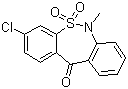 3-氯-6-甲基二苯并[c,f][1,2]硫氮杂卓-11(6H)-酮 5,5-二氧化物分子结构 (CAS 26638-53-9)