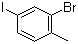2-溴-4-碘甲苯分子结构 (CAS 26670-89-3)