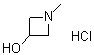 1-甲基-3-氮杂环丁醇盐酸盐分子结构 (CAS 26687-49-0)
