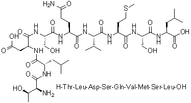 CAS 登录号：267000-63-5, L-苏氨酰-L-亮氨酰-L-alpha-天冬氨酰-L-丝氨酰-L-谷氨酰胺酰-L-缬氨酰-L-蛋氨酰-L-丝氨酰-L-亮氨酸