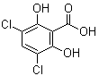 CAS 登录号：26754-76-7, 3,5-二氯-2,6-二羟基苯甲酸