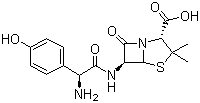 structure of CAS# 26787-78-0, Amoxicillin