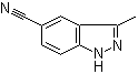 structure of CAS# 267875-55-8, 3-Methyl-1H-indazole-5-carbonitrile