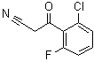 3-(2-氯-6-氟苯基)-3-氧代丙腈分子结构 (CAS 267881-03-8)