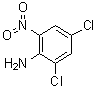 structure of CAS# 2683-43-4, 4,6-二氯-2-硝基苯胺