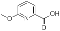structure of CAS# 26893-73-2, 6-Methoxypyridine-2-carboxylic acid