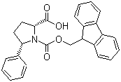 structure of CAS# 269078-69-5, N-芴甲氧羰基-(2R,5S)-5-苯基吡咯烷-2-羧酸