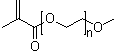 聚乙二醇甲基醚甲基丙烯酸酯分子结构 (CAS 26915-72-0)