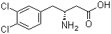 (R)-3-氨基-4-(3,4-二氯苯基)丁酸分子结构 (CAS 269396-55-6)