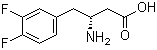 structure of CAS# 269396-58-9, (R)-3-氨基-4-(3,4-二氟苯基)丁酸