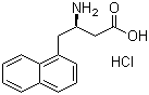 (R)-3-氨基-4-(1-萘基)丁酸盐酸盐分子结构 (CAS 269398-88-1)
