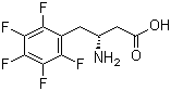 (R)-3-氨基-4-(五氟苯基)丁酸分子结构 (CAS 269398-92-7)