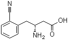 (R)-3-氨基-4-(2-氰基苯基)丁酸分子结构 (CAS 269726-79-6)