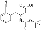 CAS 登录号：269726-80-9, N-叔丁氧羰基-(R)-3-氨基-4-(2-氰基苯基)丁酸