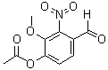 structure of CAS# 2698-69-3, 4-O-Acetyl-2-nitrovanillin