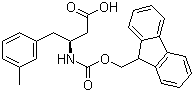 structure of CAS# 270062-94-7, (S)-N-芴甲氧羰基-3-氨基-4-(3-甲基苯基)丁酸