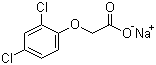 structure of CAS# 2702-72-9, 2,4-二氯苯氧乙酸钠