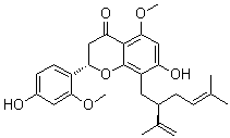 2'-甲氧基苦参黄素分子结构 (CAS 270249-38-2)