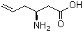 (3S)-3-氨基-5-己烯酸分子结构 (CAS 270263-02-0)