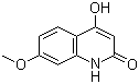 structure of CAS# 27037-34-9, 4-羟基-7-甲氧基喹啉-2-酮