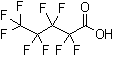 全氟戊酸分子结构 (CAS 2706-90-3)